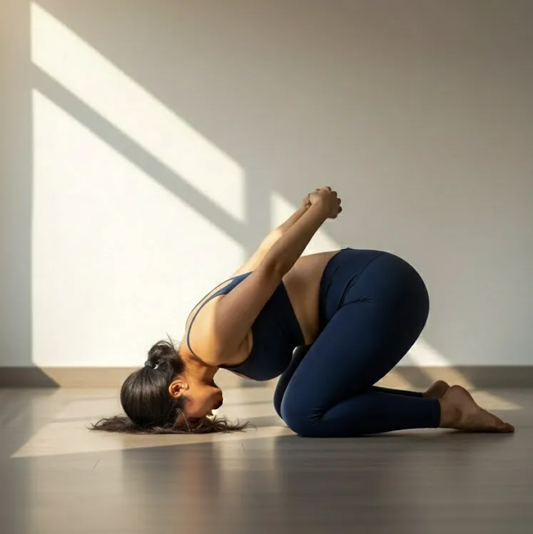 Illustration of Rabbit Pose